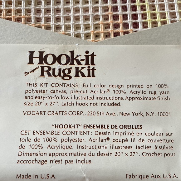 Vogart Craft Still Life Hook-it rug kit - Picture 2 of 4